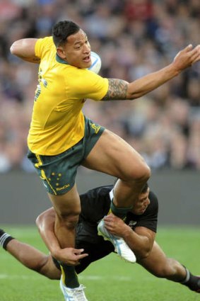 Confidence boosted: Top rookie Israel Folau.