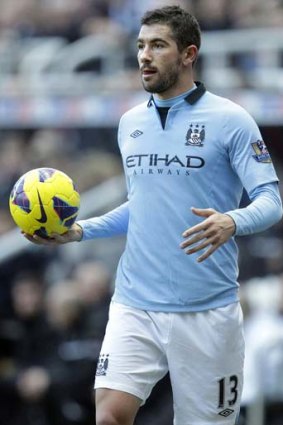 Manchester City's Serbian defender Aleksandar Kolarov.