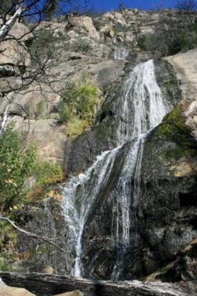 The 140-metre Ginini Falls.