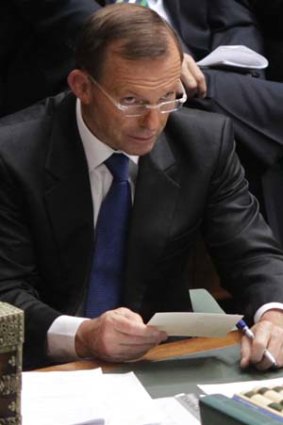 "Serious character defects" ... Micke Seccombe on Tony Abbott (pictured).