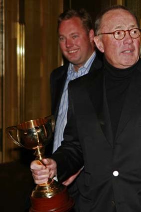 Golden oldie ... Lloyd Williams with 2007 Melbourne Cup.