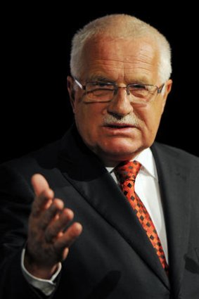 President of the Czech Republic Vaclav Klaus.
