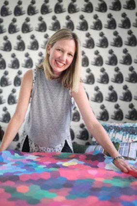 Accidental designer: Kate Rekaris discovered her knack for creating textiles after working for Terence Conran in London. 