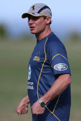 Brumbies legend Stephen Larkham says Israel Folau is improving, but not yet a superstar of the game.