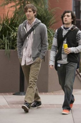 Thomas Middleditch (left) and Josh Brener star in HBO's <i>Silicon Valley</i>.