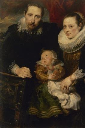 Anthony van Dyck, <i>Family portrait</i> (c. 1619), oil on canvas, 113.5 x 93.5cm.The State Hermitage Museum, St Petersburg. Acquired from a private collection, Brussels, 1774.
