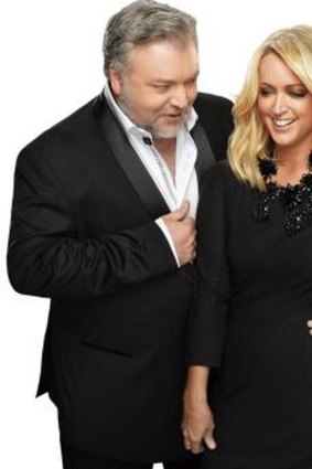 Still laughing: Kyle Sandilands and Jackie O suffered a negligible drop. 