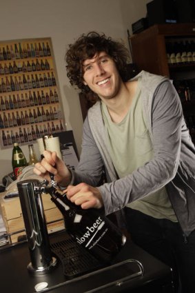 Chris Menichelli's bottle shop Slowbeer was the first in Victoria to offer the service.