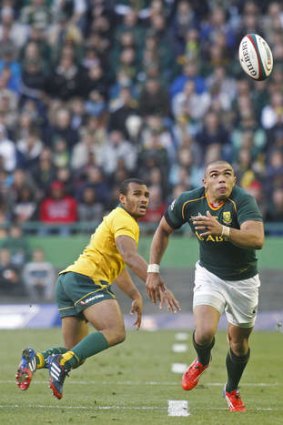 Instant impact: Will Genia, left, spurred the Wallabies to a much-improved second-half performance against South Africa.