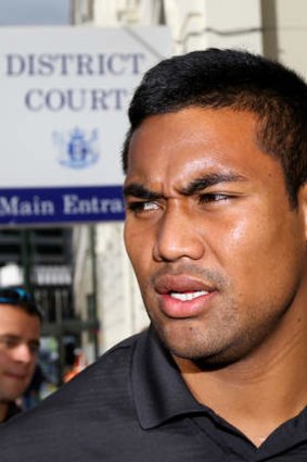 All Blacks winger Julian Savea leaves the Wellington District Court after being granted bail.