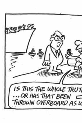 Tandberg in The Age on October 11, 2001.