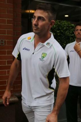 Back in the fold: Shaun Marsh and James Pattinson after making the Test squad.