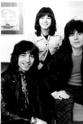 The Arrows (from left) Jake Hooker, Alan Merrill, Paul Varley in 1976.