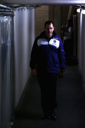 Loser: Docker coach Ross Lyon after the semi-final loss to Adelaide.