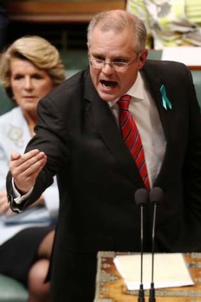 Immigration Minister Scott Morrison during question time.