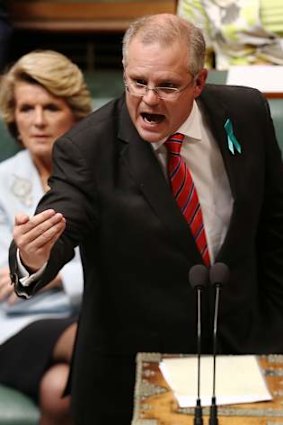 Immigration Minister Scott Morrison during question time.