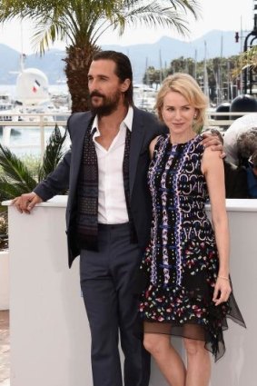 Matthew McConaughey and actress Naomi Watts attend a photocall for <i>The Sea Of Trees</i> during the 68th annual Cannes Film Festival.