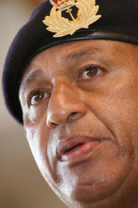 Fiji's military leader Voreqe Bainimarama
