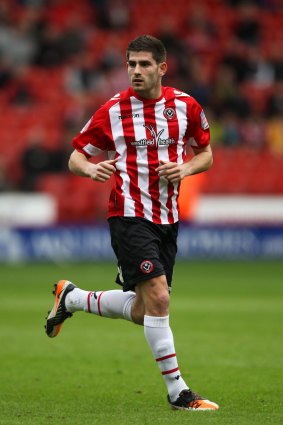 Ched Evans at Sheffield United in 2013. 