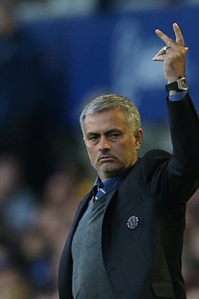 Not happy: Jose Mourinho suffers his first loss in his second spell as manager of Chelsea.