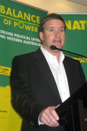Nationals leader Brendon Grylls sides with Liberals.