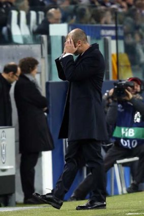 Anguish: Roberto Di Matteo shows his frustration during Chelsea's Champions League match against Juventus.