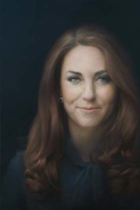 'Amazing' ... The first official portrait of Kate Middleton, Britain's Duchess of Cambridge.