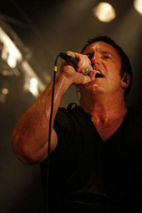 Trent Reznor, lead singer of Nine Inch Nails, at Soundwave Festival in 2009.