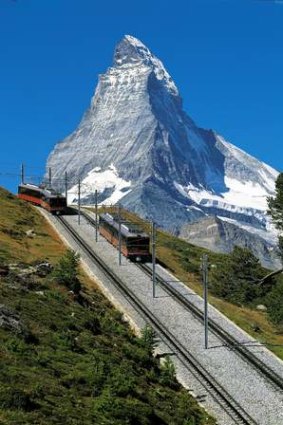 What river? A trip on the Gornergrat rack railway up a 3000-metre Swiss alp is a river cruise experience.