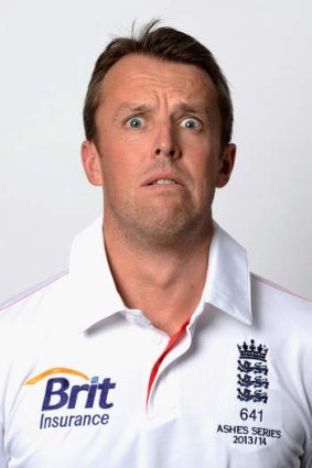 All the help he can get: England's Graeme Swann.
