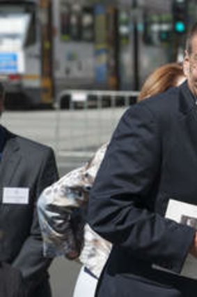 Ex-Victorian premier Jeff Kennett at the Dame Elizabeth Murdoch funeral in Melbourne last year.