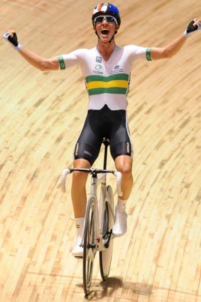 Forget the Games, let's get on the road and go &#8230; cyclist Cameron Meyer in Australian colours at the world track titles at the weekend.