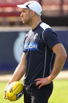 Chris Judd is training well after wrist and elbow surgery.