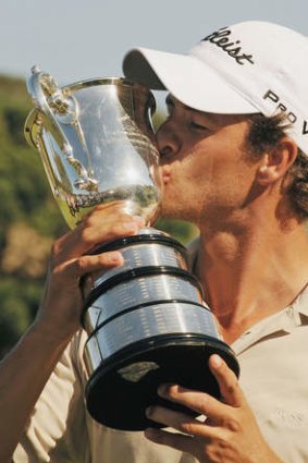 Adam Scott after winning the Australian Open in 2009.