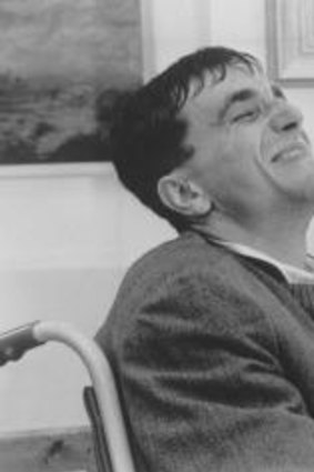 Confined to a wheelchair: Daniel Day-Lewis as  Christy Brown, with Brenda Fricker,  in <i>My Left Foot</i>.