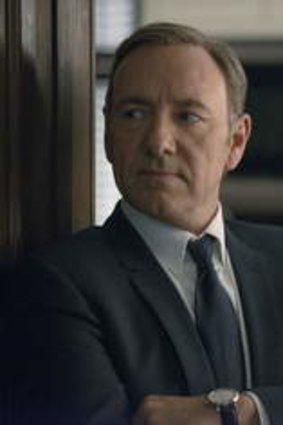 Kevin Spacey as Frank Underwood and Robin Wright as Claire Underwood.