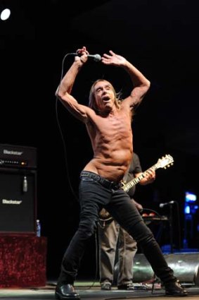 Delights in growing old disgracefully: Iggy Pop.
