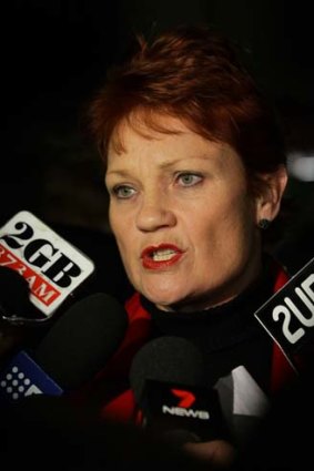 Pauline Hanson ... case closed.