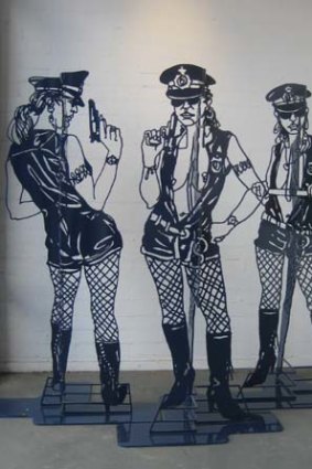 Frank Malerba's controversial homage to policewomen.