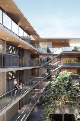 Internal designs for the proposed apartments. Belconnen Community Council chair Damien Haas said the area is experiencing a surge of development.