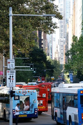 The intersection of York and Margaret streets tops the list of intersections for motorists to avoid in Sydney's CBD. 