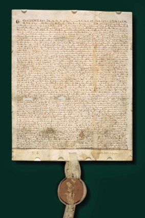 A copy of the Magna Carta: The document is still having an effect in the world today.