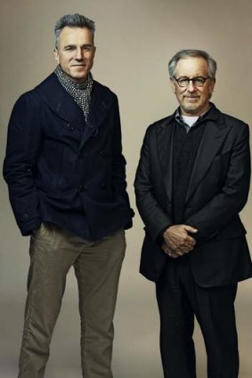 Power and passion ... Daniel Day-Lewis and Steven Spielberg.