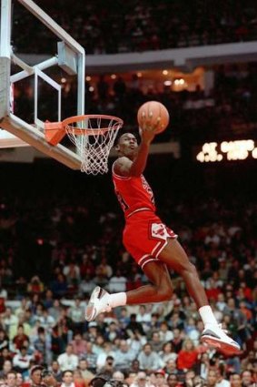Chicago Bulls superstar Michael Jordan during his playing days in 1988.