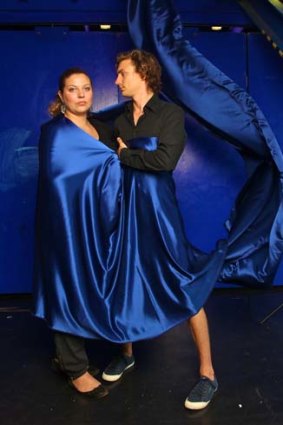 Doomed romance: Lucinda Mirikata-Deacon and Mitchell Riley rehearse the Sydney Chamber Opera's <i>Climbing Toward Midnight</i>.