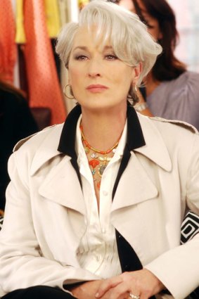 Streep as Miranda Priestly in <i>The Devil Wears Prada</i>.