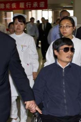 Blind lawyer and activist, Chen Guangcheng.