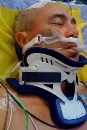 Former Raiders player David Boyle recovering from a coma in 2010.
