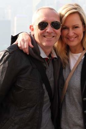 Doyle with her husband John Dunlop in Hong Kong in January this year.
