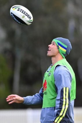 Sandor Earl during his playing days with the Canberra Raiders.
